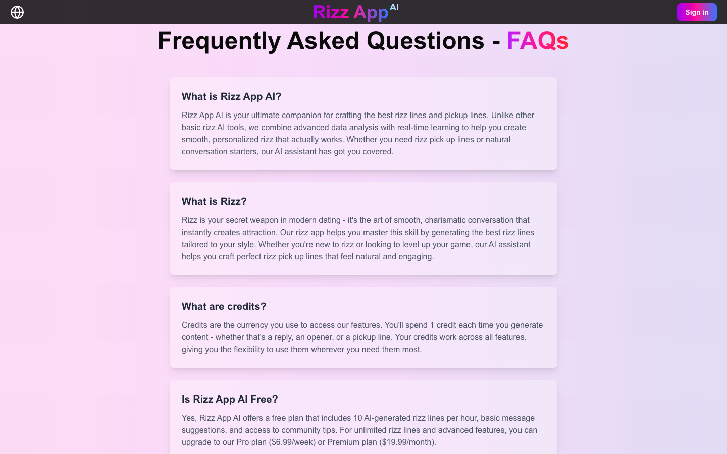 Rizz App AI约会聊天
