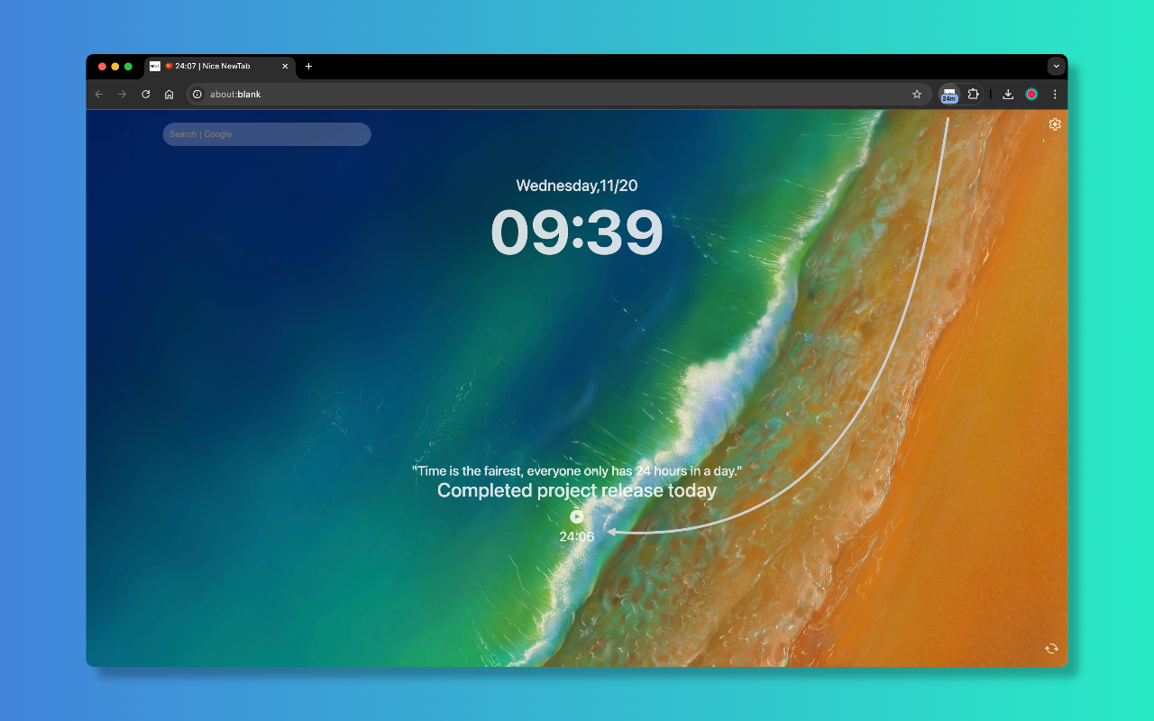 Nice NewTab 极简新标签页