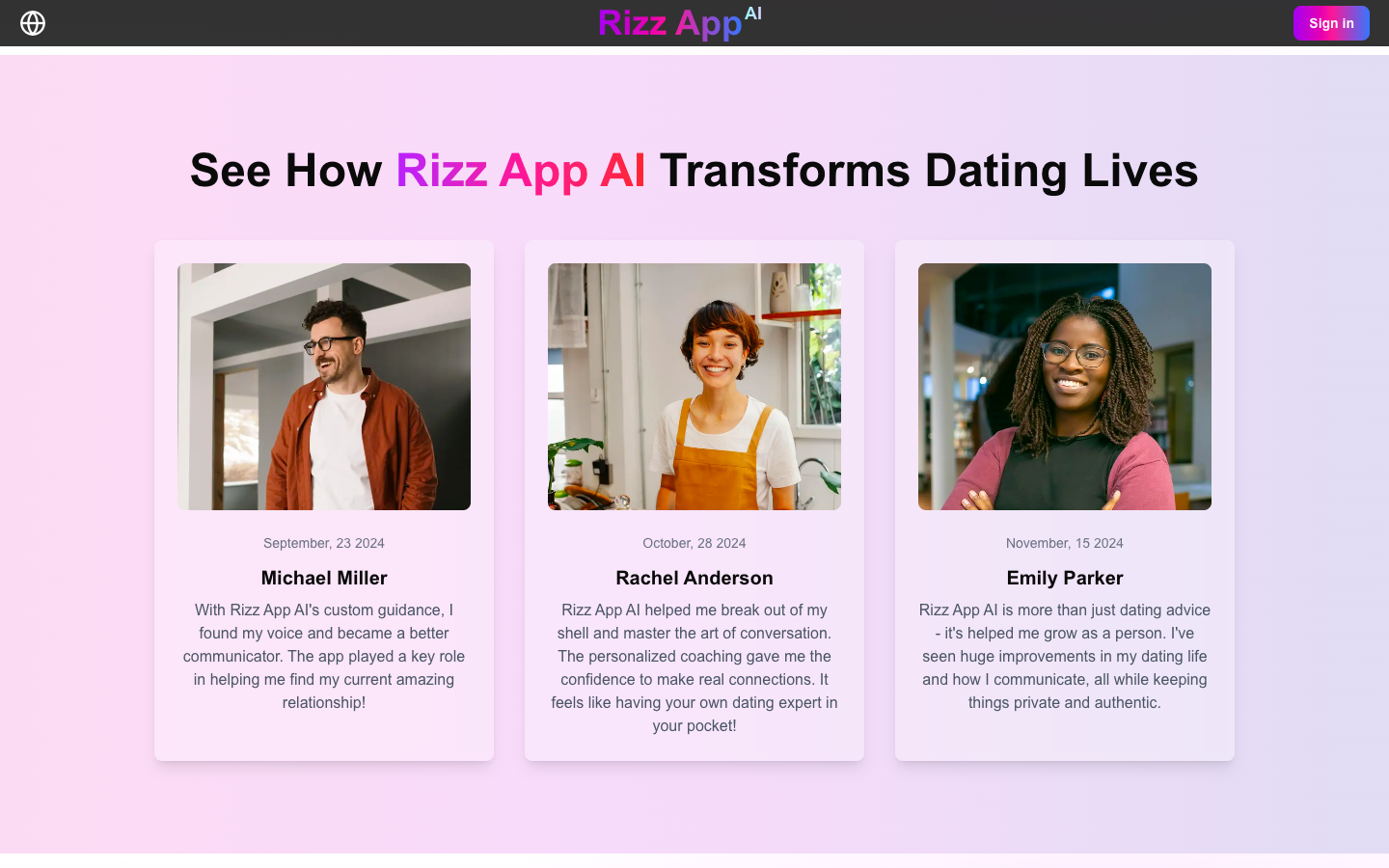 Rizz App AI约会聊天