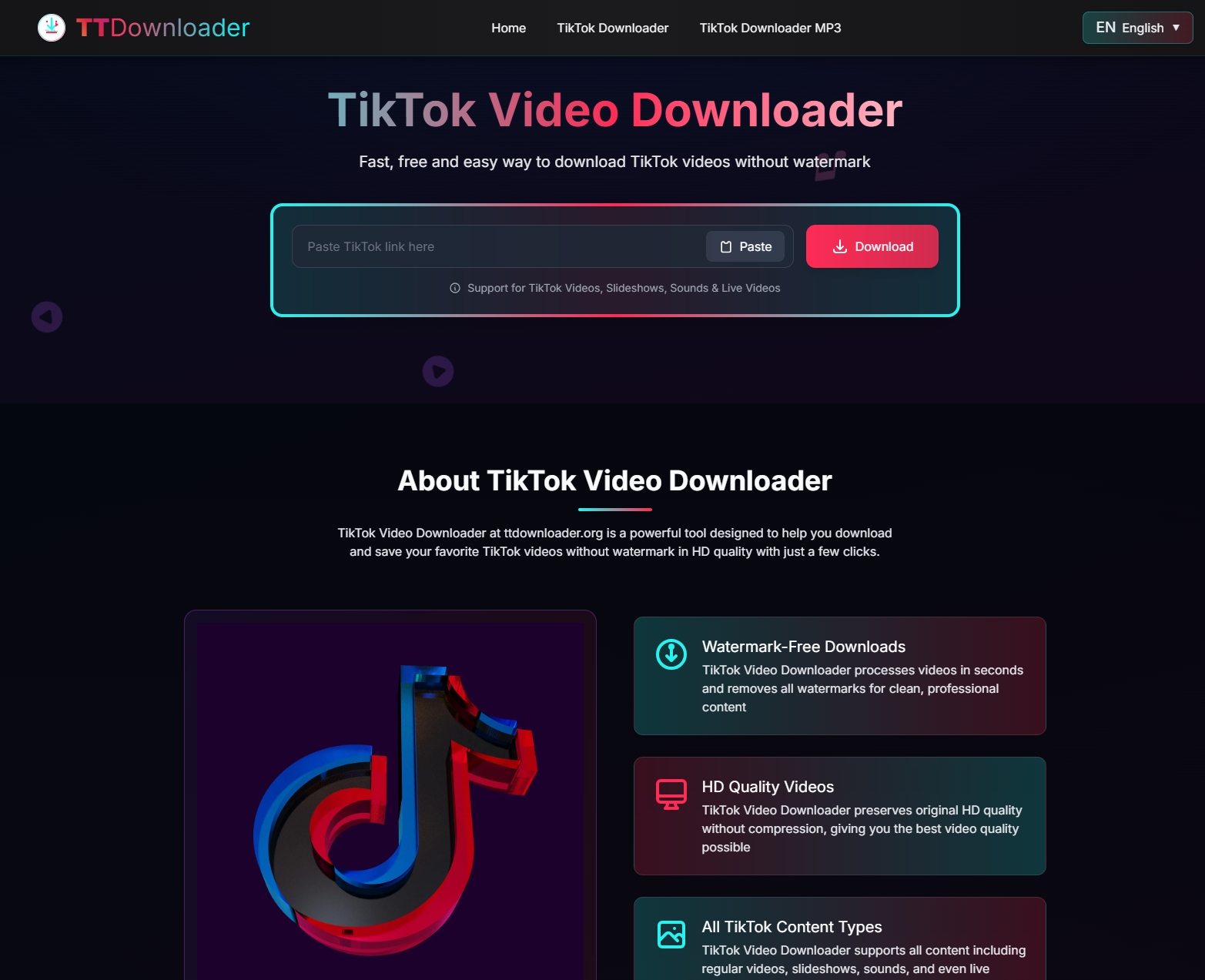 TTDownloader—TikTok视频无水印下载