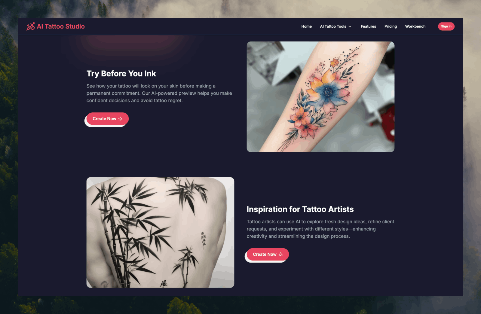 AI Tattoo Studio - AI纹身设计
