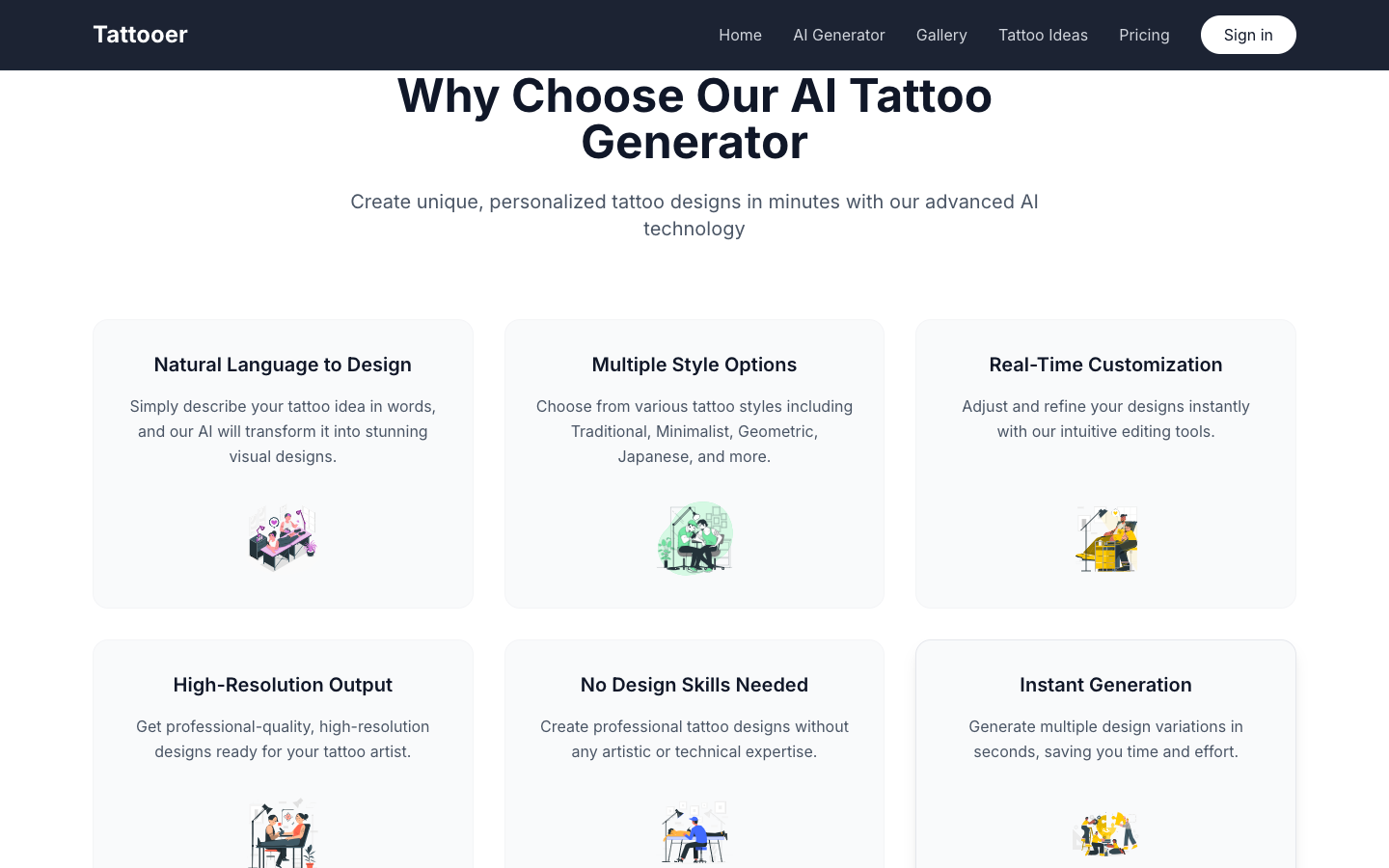 Tattooer  AI纹身设计