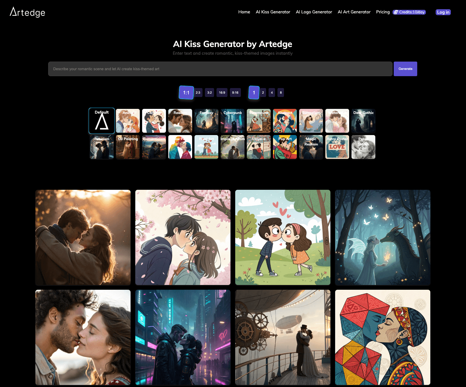Artedge AI 艺术图片生成