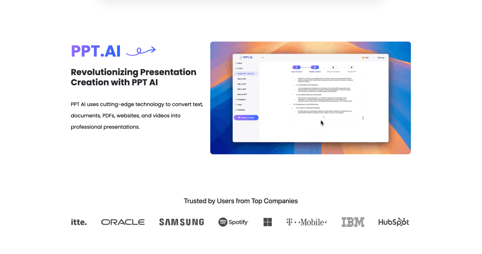 PPT.AI演示文稿生成器