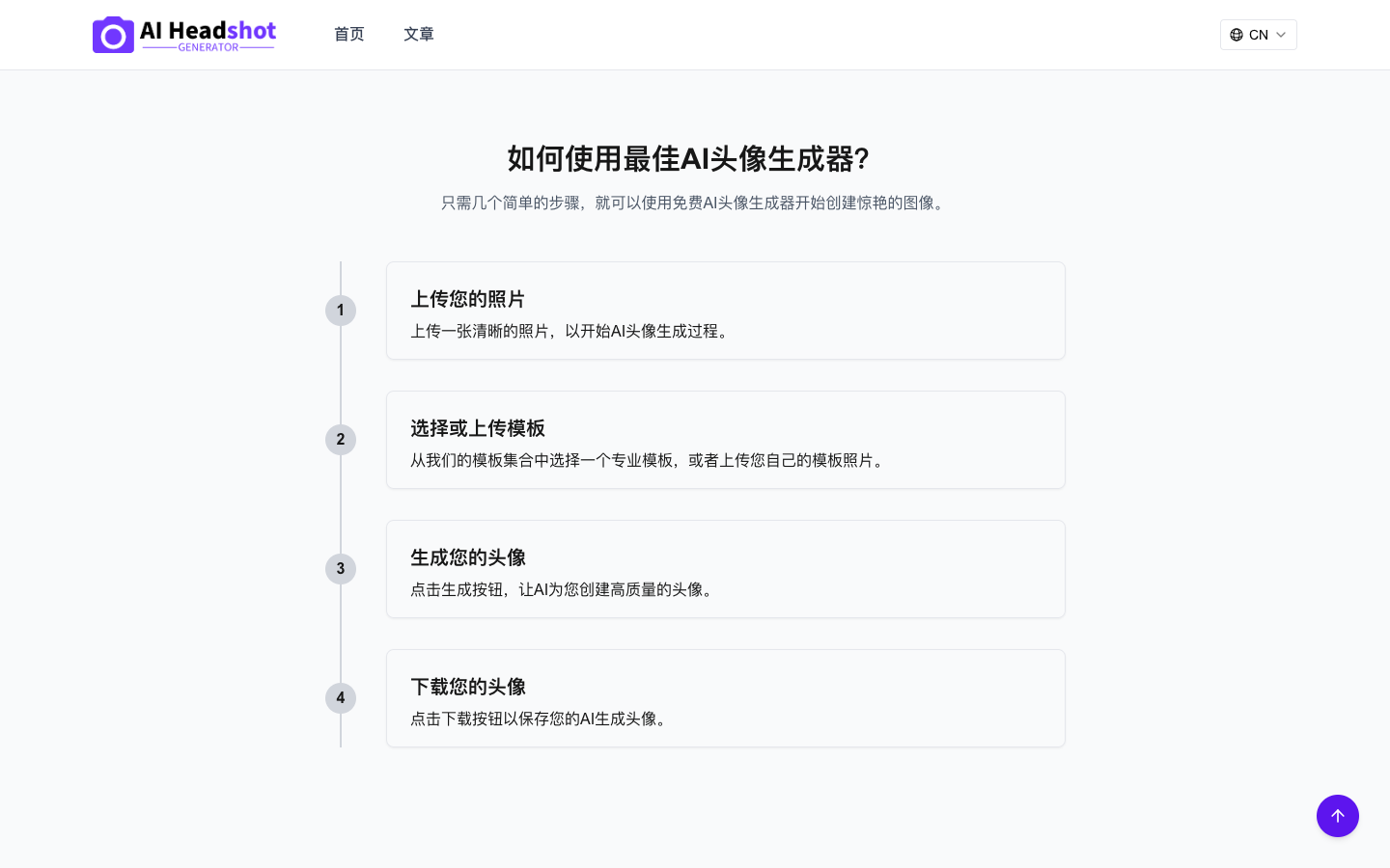 AI Headshot Generator 头像生成