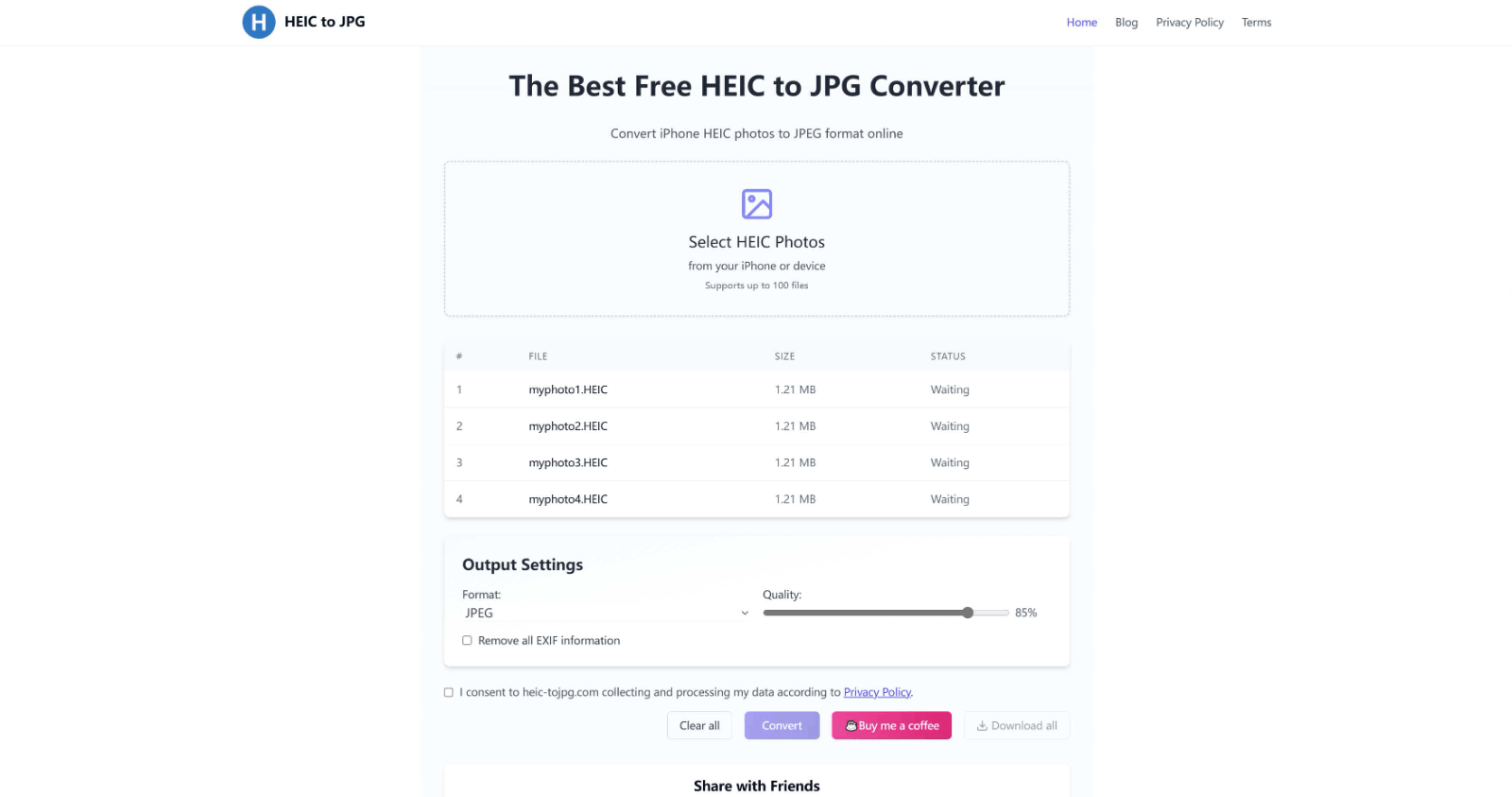HEIC to JPG - HEIC图片格式转换