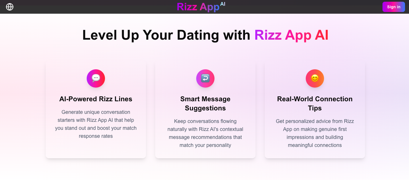 Rizz App AI约会聊天