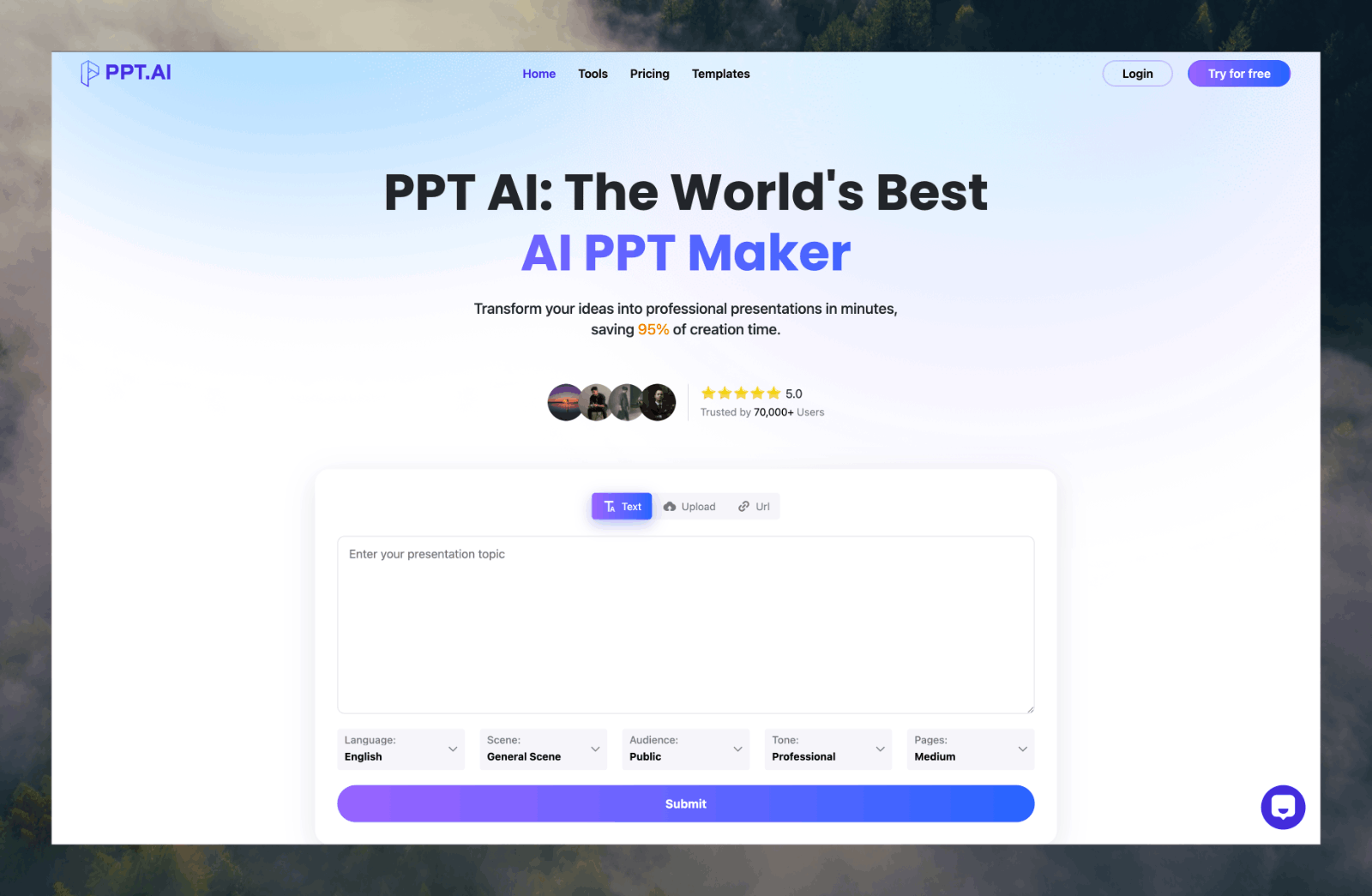PPT.AI演示文稿生成器