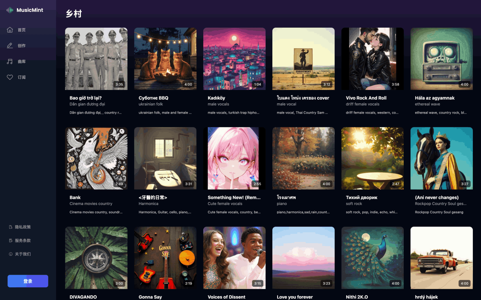 MusicMint - AI音乐生成器