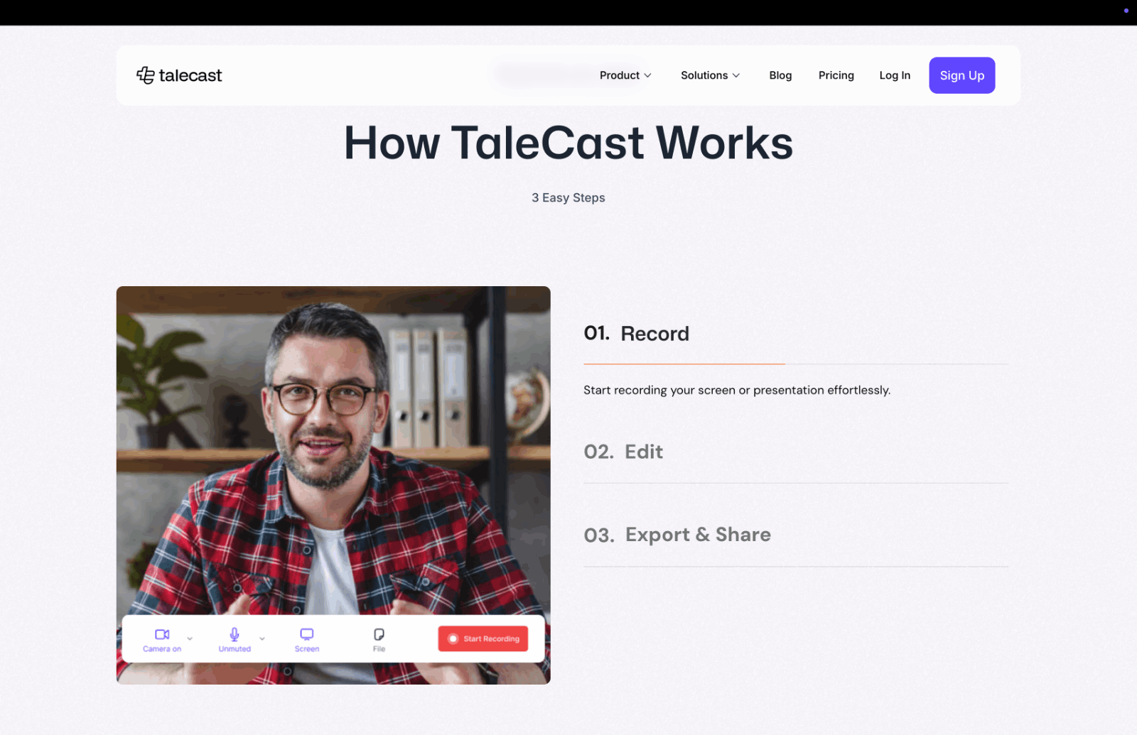 Talecast AI视频录制