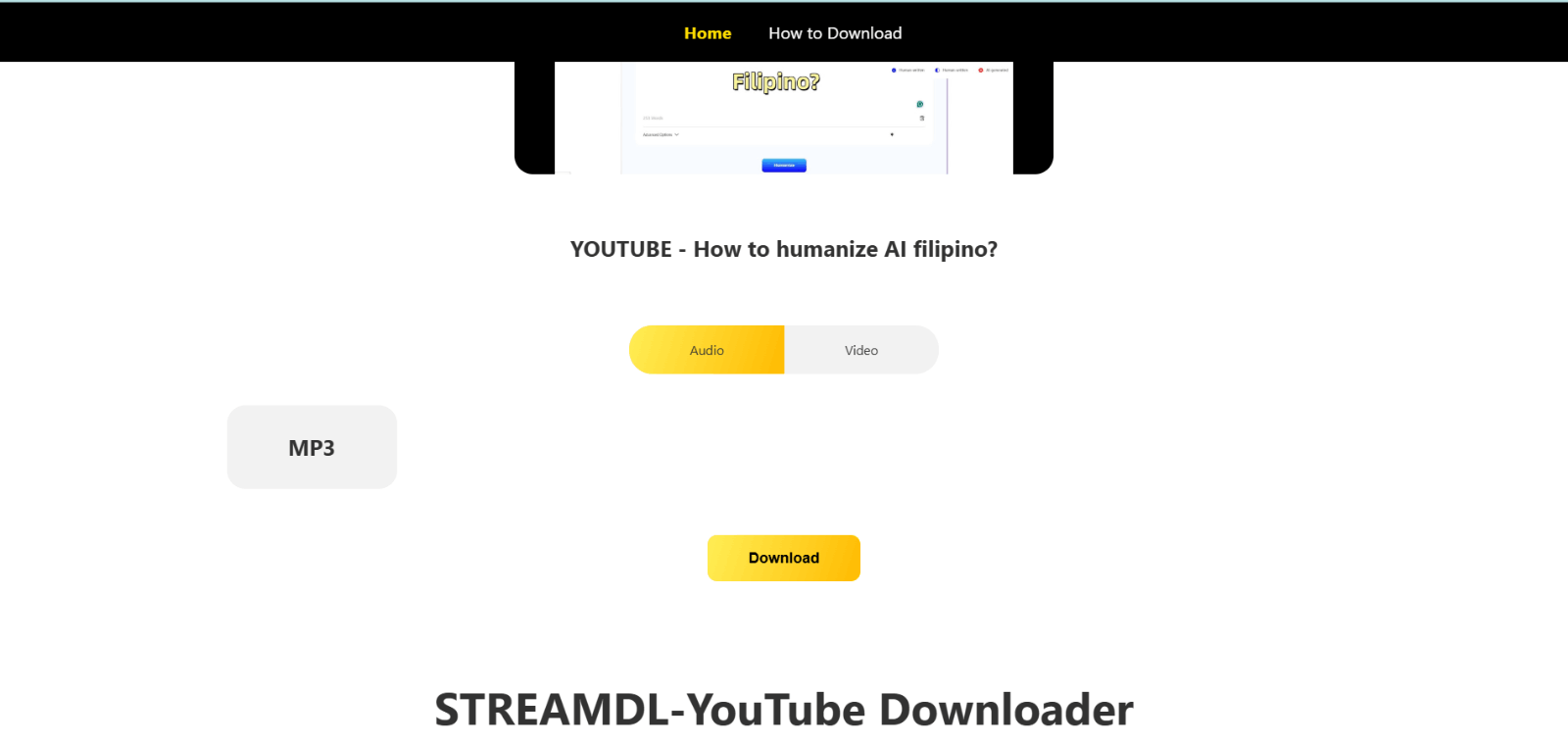 Streamdl - YouTube视频下载器