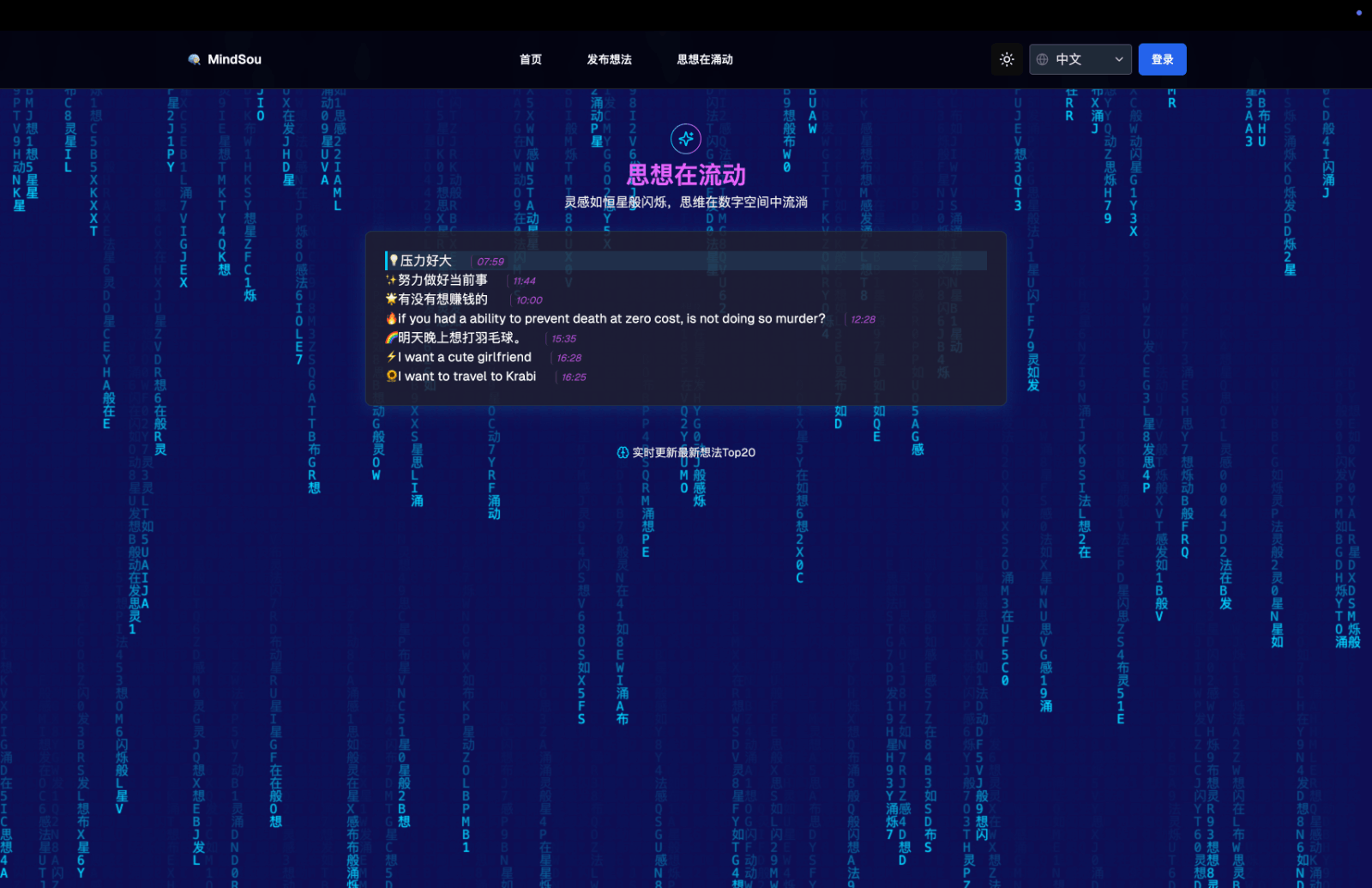 MindSou 想法匿名匹配