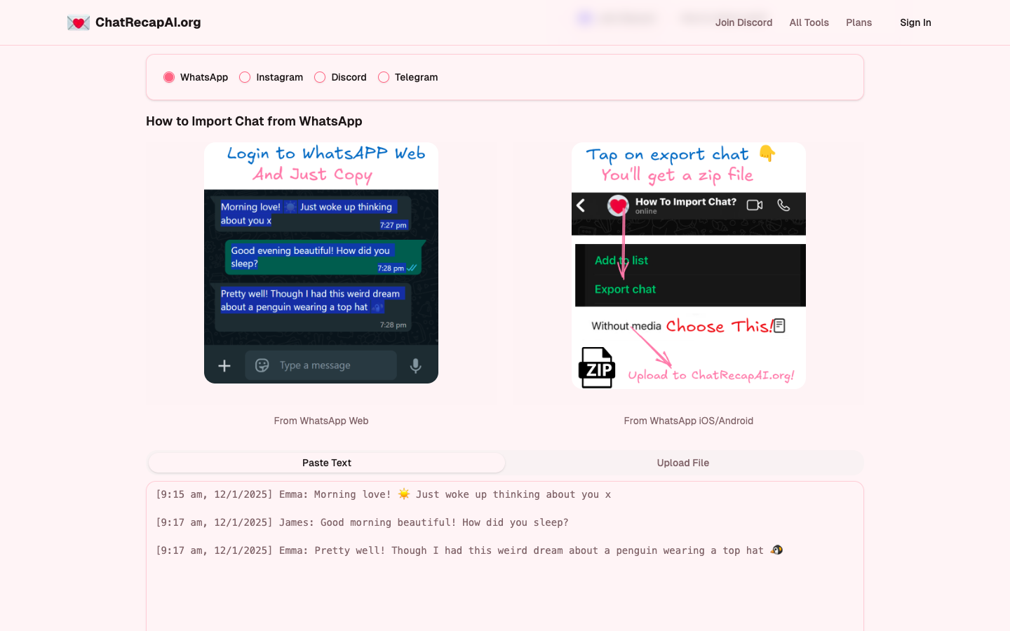 Chat Recap AI 聊天记录分析