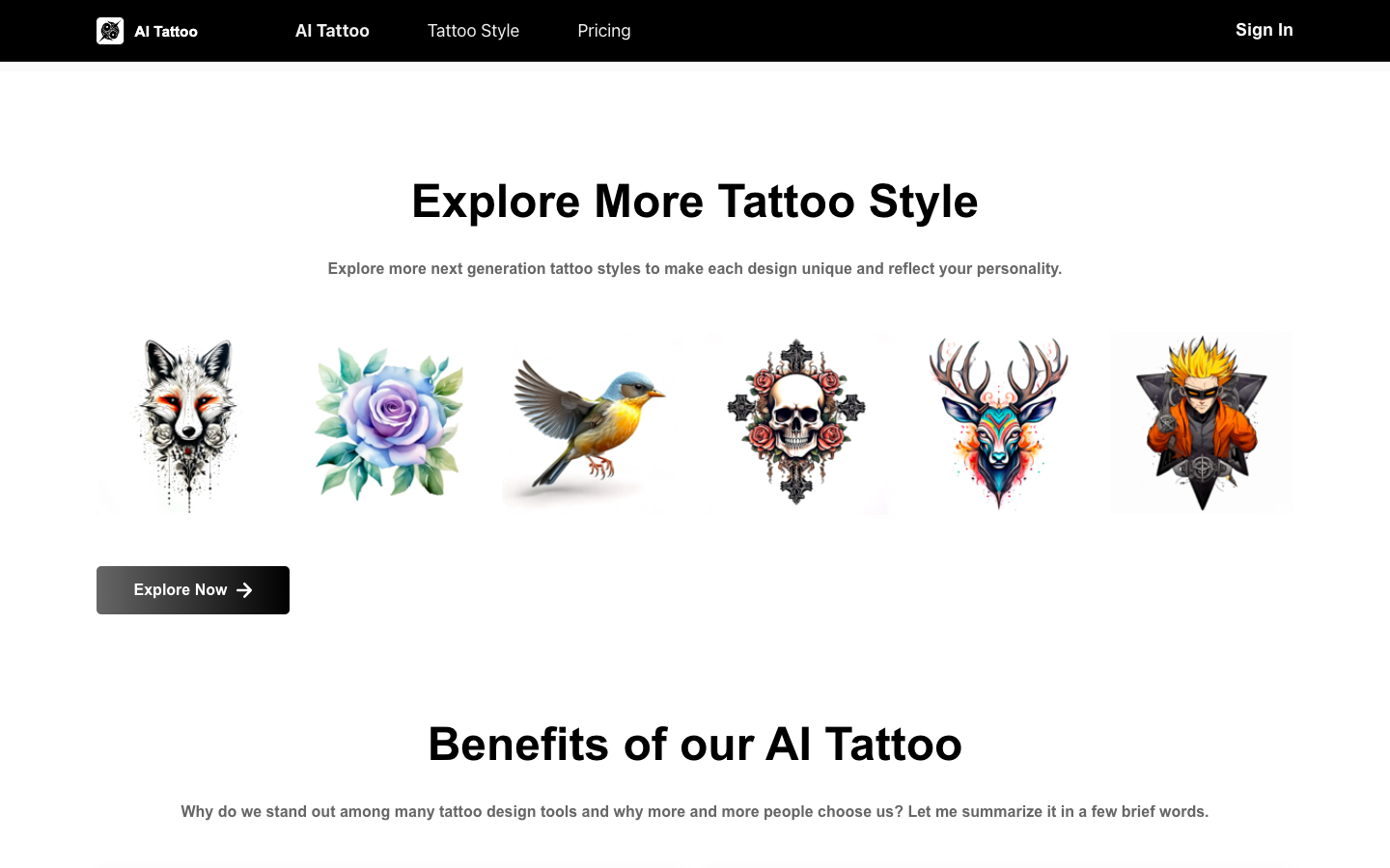 AI Tattoo - AI纹身设计